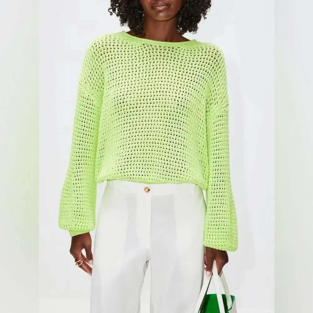 A.L.C Loose Knit Sweater in Lime Green, NWT, Size XL
